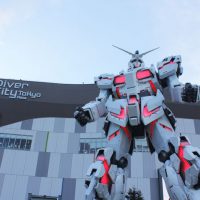 Estatua de Unicorn Gundam en Odaiba